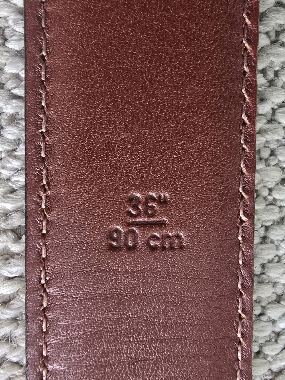 Vintage Coach Men's Black Leather Belt Size 36 / 90 CM Solid Brass Buckle - Picture 4 of 6